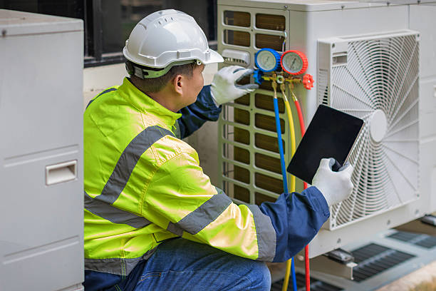 Professional Hvac technician working in Brighton, IL